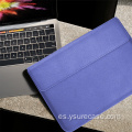 Funda de folio de laptop de cuero impermeable para MacBook